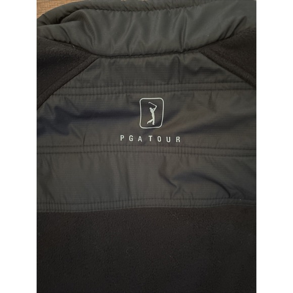 Men's PGA Tour Black Full Zip Jacket W Fleece Lining Size XL golf fall - Picture 6 of 7